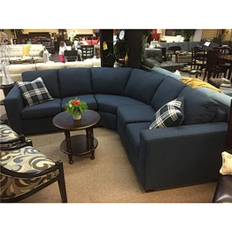 Simple dark blue cloth fabric two-seat l shape protect sofa cover