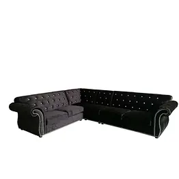 Hot selling 2020 Newest Luxurious and beautiful high quality with Bubble nail corner sectional sofa