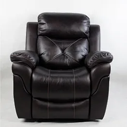 Frank Furniture Hot Sale Recliner Leather Sofa Chair 1 Seater Customized Fabric Leather Pull Back Detail Recliner Sofa Set
