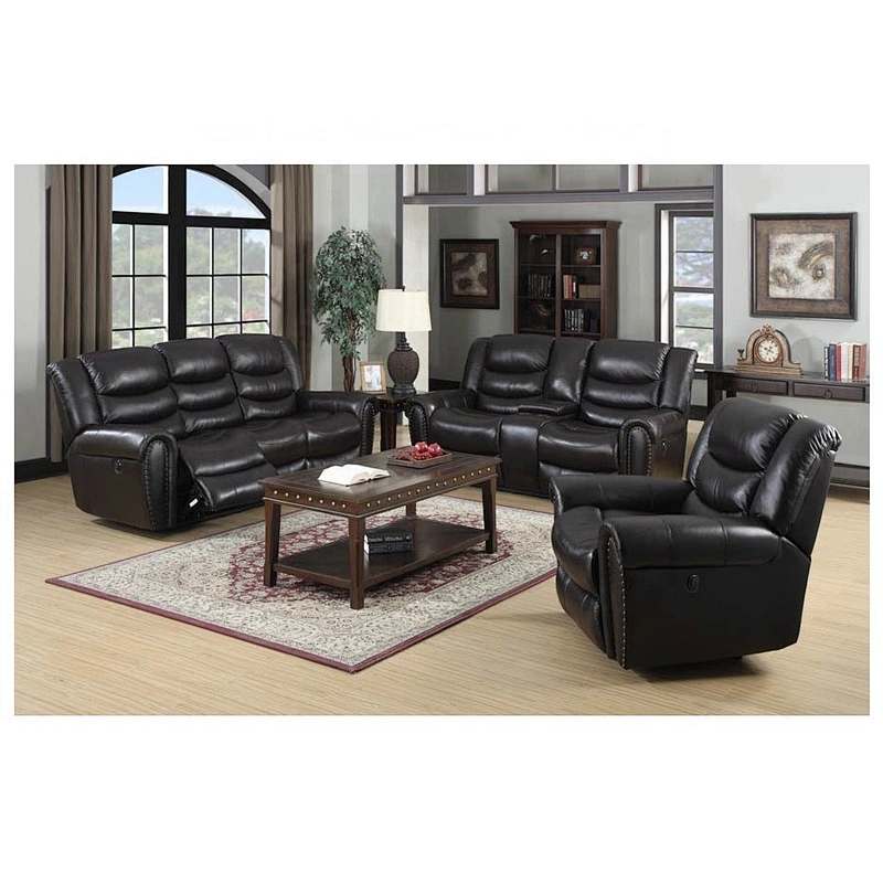 Top sale loveseat recliner with nail and console cup holder modern recliner leisure sofa chair