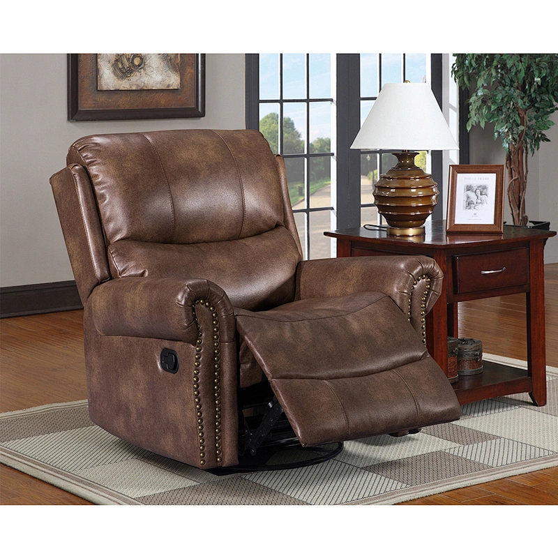 Top Ranking Frank Furniture Wholesale Swivel Recliner Leather Sofa Chair 3 2 1 Fabric Recliner Sofa Set