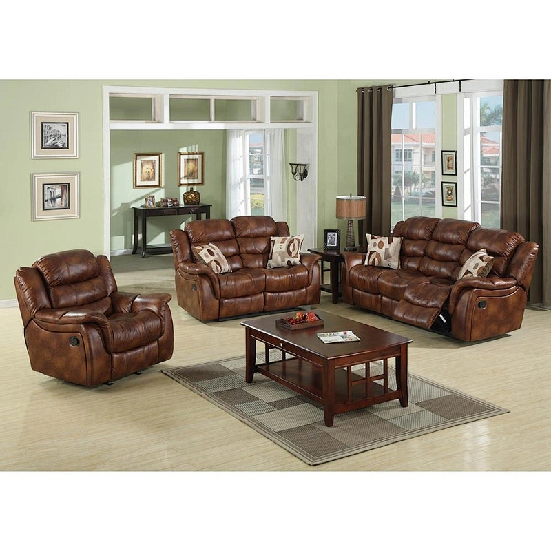 Modern  recliner sofa in living room sofas sectional reclining leather sofa for living room furniture