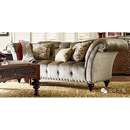 Vintage European court style luxury quality beautiful and comfortable living room 3+2 sofa set