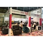 We have very good sale sofa,and get many customers in shanghai show