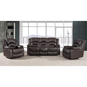 Health and comfortable 2020 Hot selling living room high quality large backrest leather sectional recliner sofa