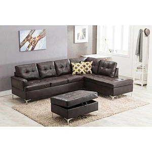 Hot Sale Factory Supplier Living Room Furniture  Luxury Leather Sectional Sofa