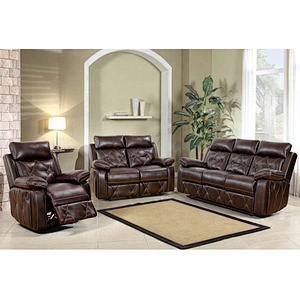 Chinese Manufacture Modern Design  Leather Recliner Sofa Set For Living Room