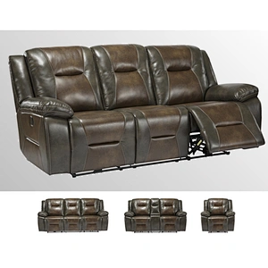 Frank Furniture Italian Real Leather Electric Recliner Sofa Loveseat Chair Home Theater Comfortable Recliner Sofa Set