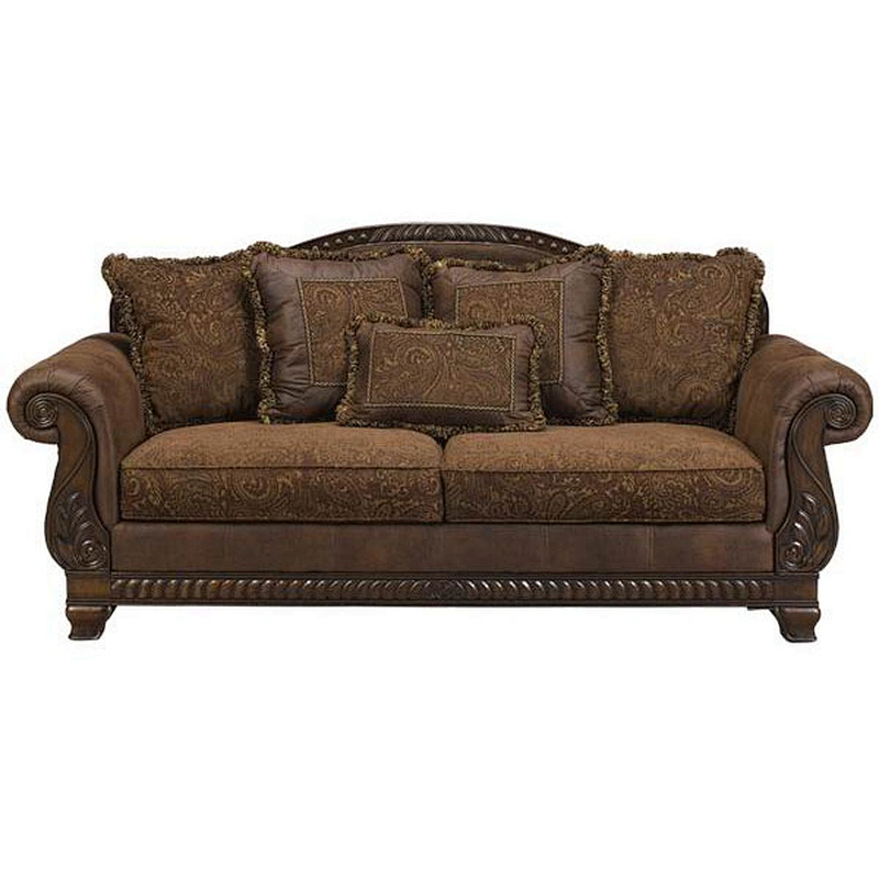 European modern style simple high quality comfortable linen cloth 3+1 living room cut & sew sofa cover