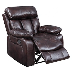 High quality breathable leather healthy sponge beautiful multi-function with cup holder drop down USB recliner sofa