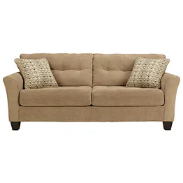 Beige wood feet comfortable sponge cushion handrails hot sale living room double large sofa