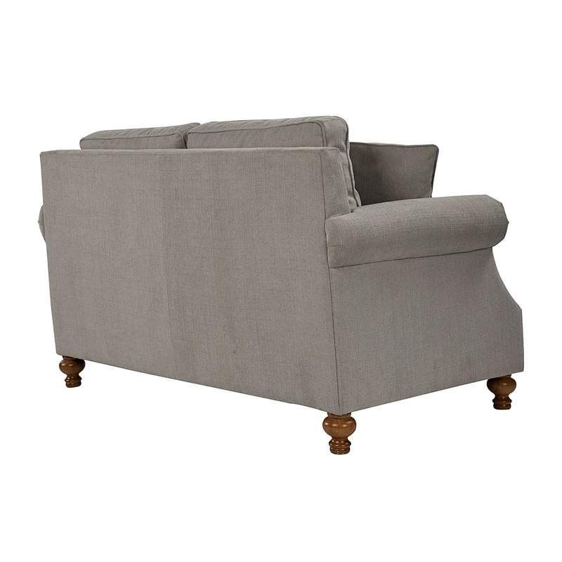 Hot selling 2020 Newest soft and comfortable high quality Vintage style with wooden foot double seat sofa