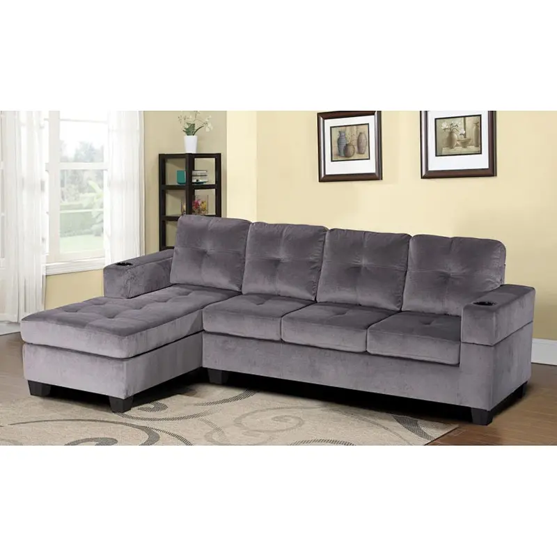 Hot selling Modern simple and comfortable High quality low-foot three seats with lying position sofa set