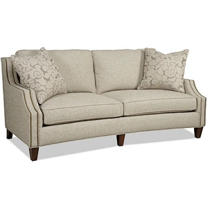 Factory Price  High-end Antique Living Room Furniture Solid Wood Sofa With Three-seat