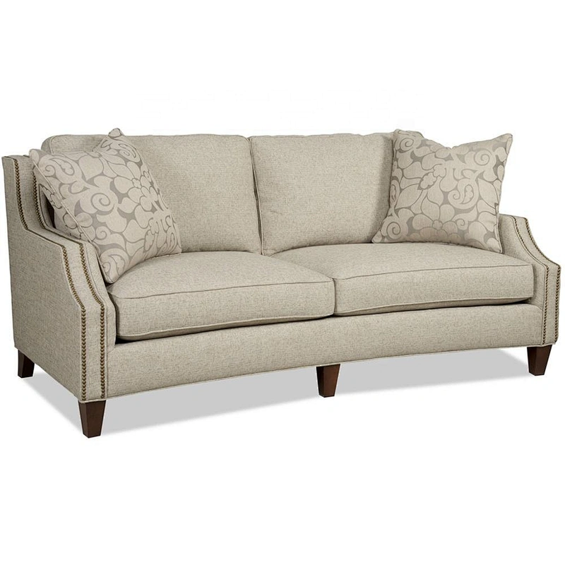 Factory Price  High-end Antique Living Room Furniture Solid Wood Sofa With Three-seat