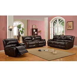 Indian leather hot sale high quality modern design double with tea table multi-function lazy boy living room recliner sofa