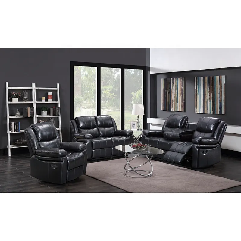 High quality multi-functional healthy memory foam comfortable cushion beautiful design living room recliner sofa
