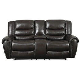 Top sale loveseat recliner with nail and console cup holder modern recliner leisure sofa chair