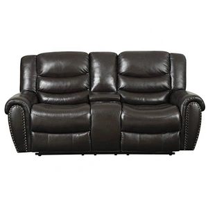 Top sale loveseat recliner with nail and console cup holder modern recliner leisure sofa chair