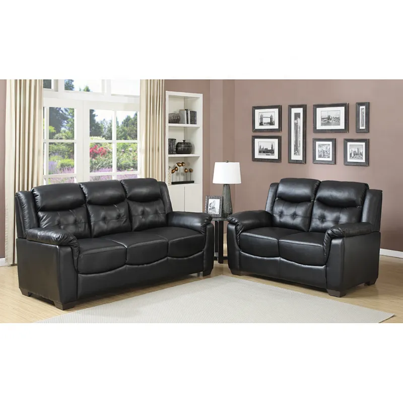 Furniture Supplier Modern Leather Conner Sofa Factory Price  Living Room Sofas Sets Leather Sectional Sofa