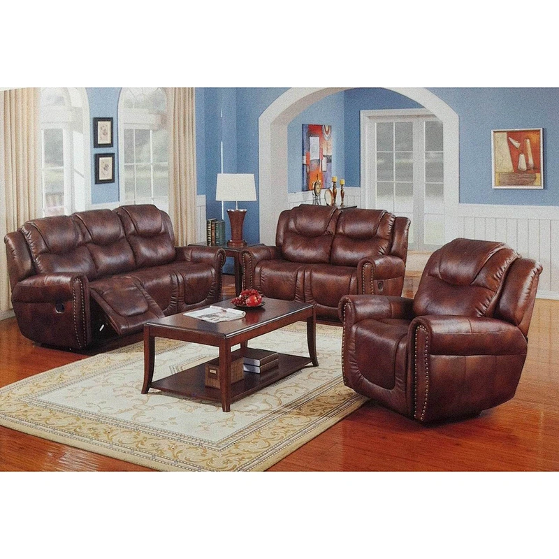 Hot welcome beige leather sofa set trend recliner sofa 3+2+1 leather recliner sofa