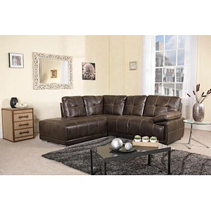 2020 hot sale living room furniture brown high quality soft linen comfortable sponge with chaise longue small sofa