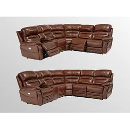 Hot selling Luxury Style Hot Sale Conner Recliner Leather Sofa Set For Living  Room
