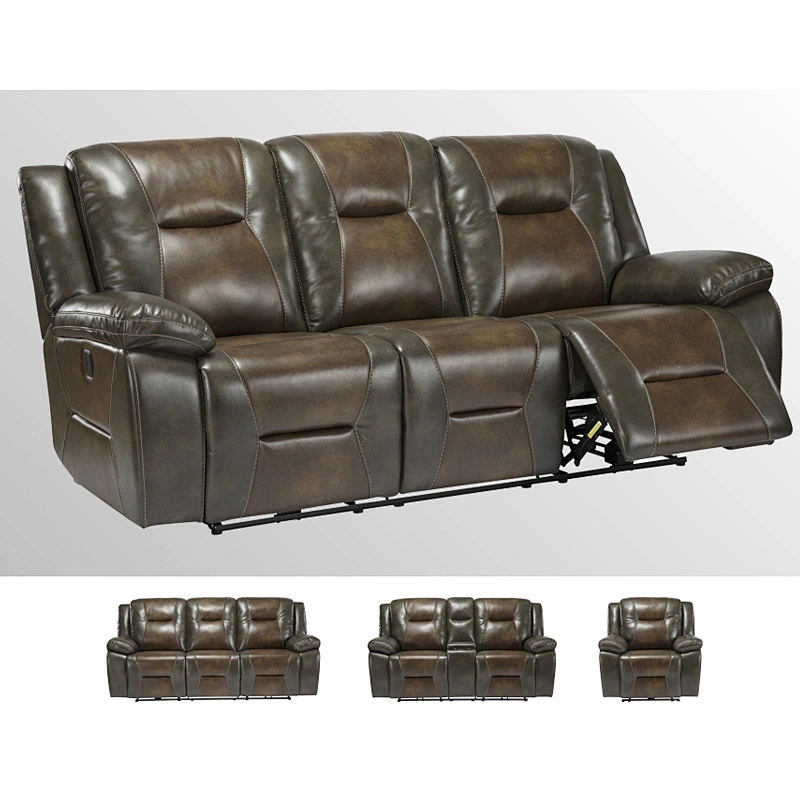 Latest design electric recliner sofa leather recliner sofa set 7 seater with soft fabric for sale