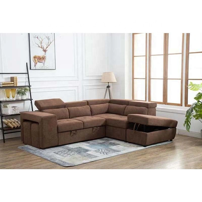 Modern Home Sofa Furniture for Living Room Portable Corner Bed Folding Sofa Bed