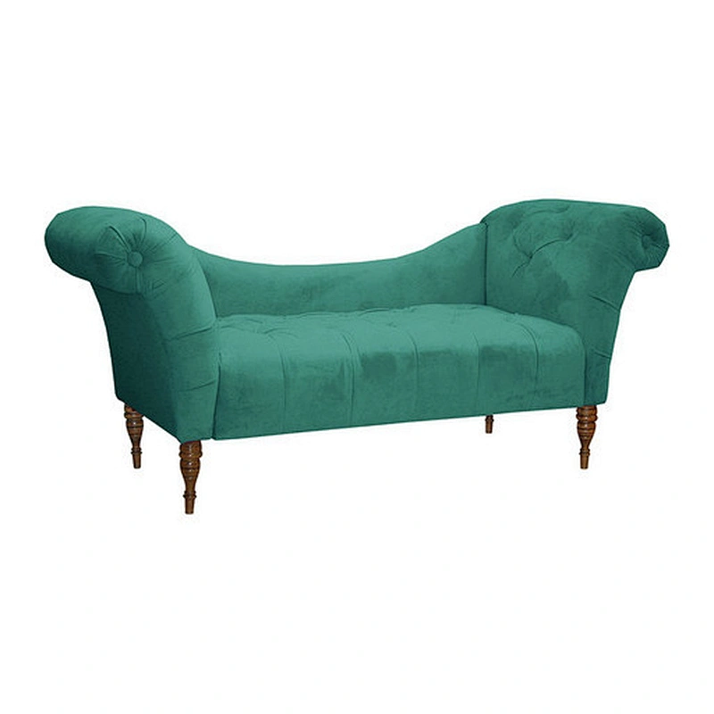 With solid wood sofa legs European modern minimalist style reasonable and healthy design comfortable sponge double sofa