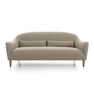 Hot selling sky blue modern simple design with beautiful pull buckle high quality living room loveseat sponge sofa