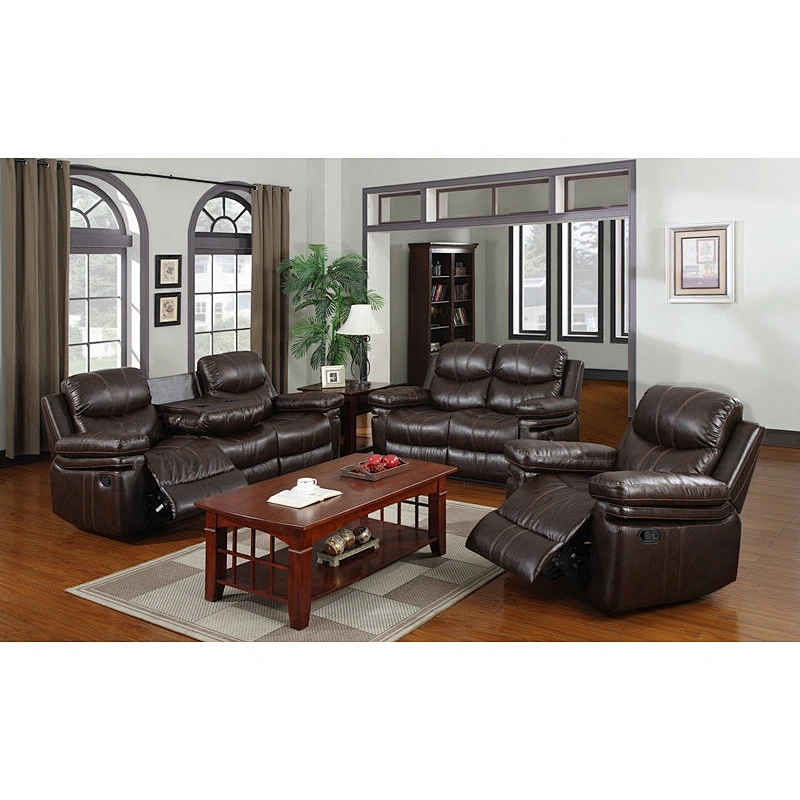 Modern  recliner sofa in living room sofas sectional reclining leather sofa for living room furniture