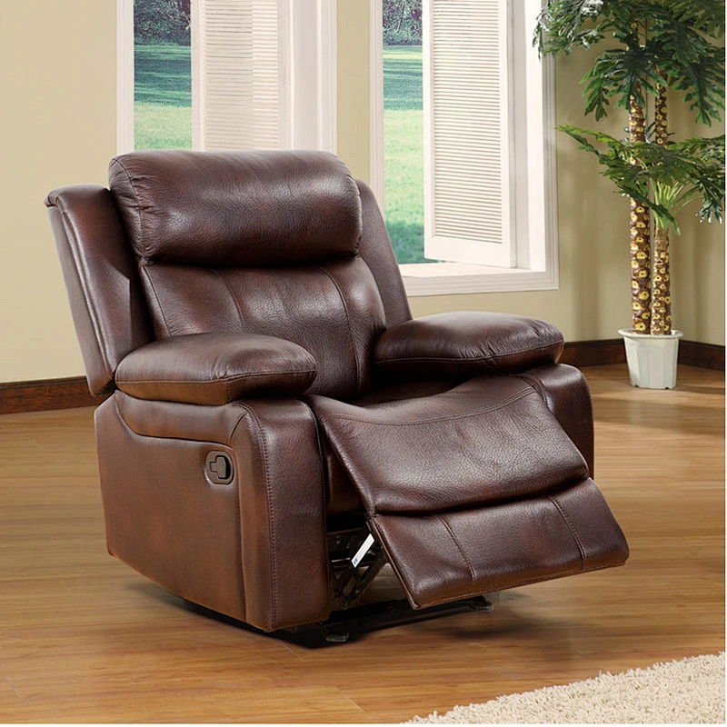 Frank Furniture 2020 New Model Recliner Leather Sofa Chair Air Leather Fabric Big Headrest Recliner Sofa Set