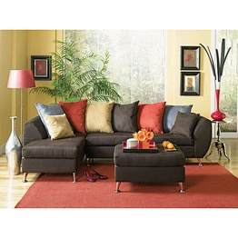 Frank furniture sectional corner sofa set and sofa cover L shape leather and fabric sofa cover with storage ottoman and pillow