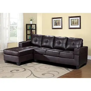 European modern style hot sale style high quality wooden three seats + chaise living room sectional sofa