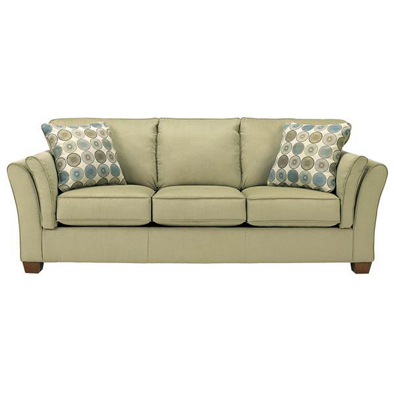 2020 hot selling Beige high quality fabric soft sponge cushion three seat living room large sofa