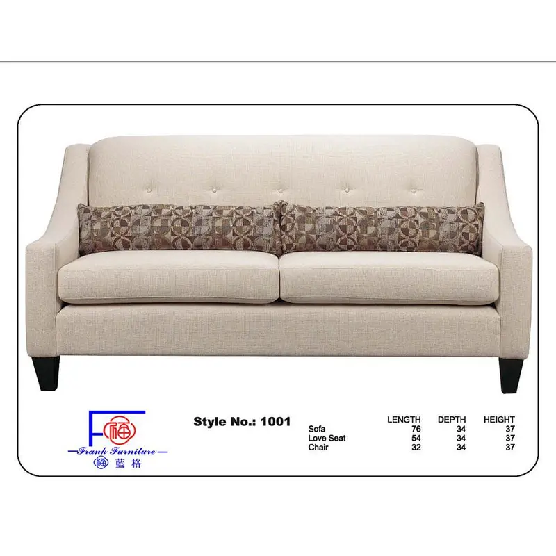 Living room furniture best quality three seat sofa