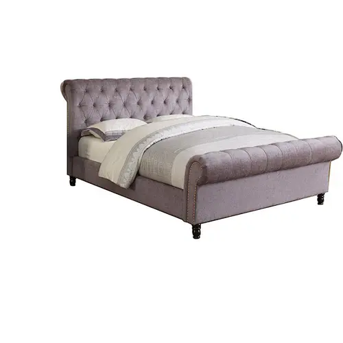 Bedroom Furniture on Sale Cheap Fabric Double Upholstered bed
