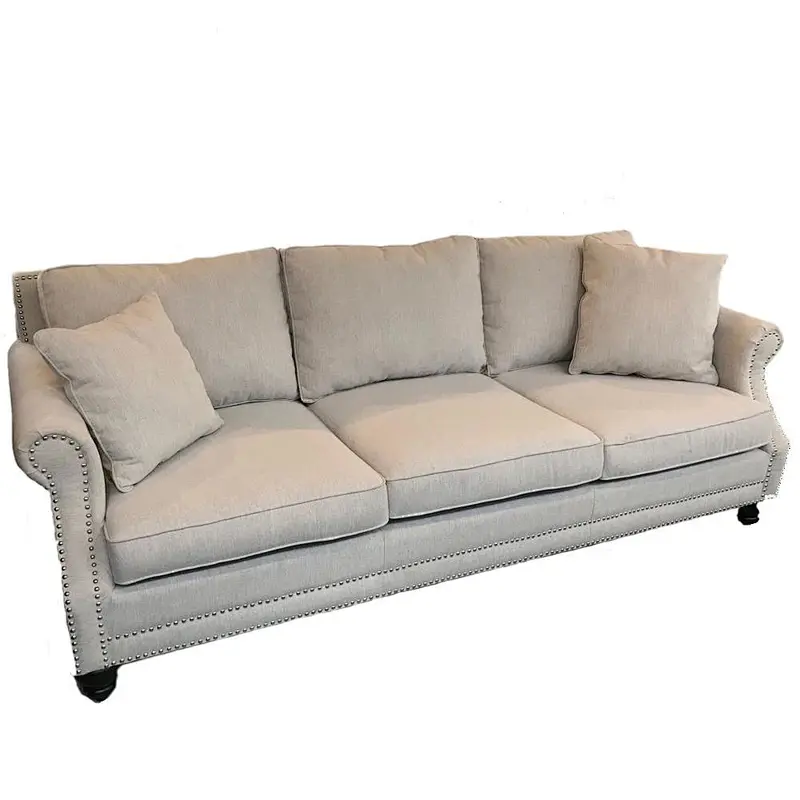 Furniture sofa modern luxury Linen 3 seater living room sofa