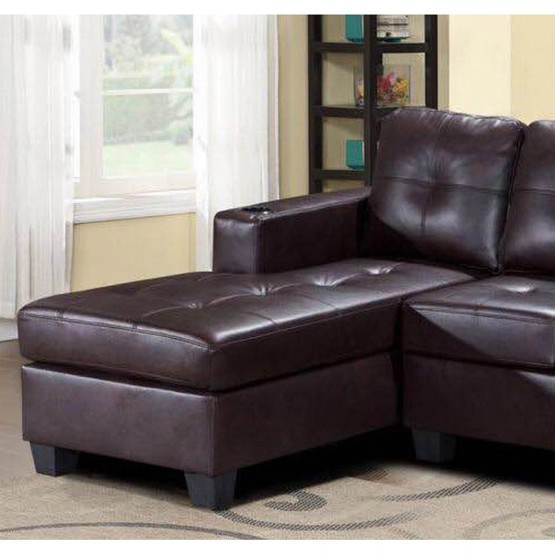 Frank furniture 2019  wholesale living room furniture sofa home set pu leather fabric  American style sectional l shaped sofa