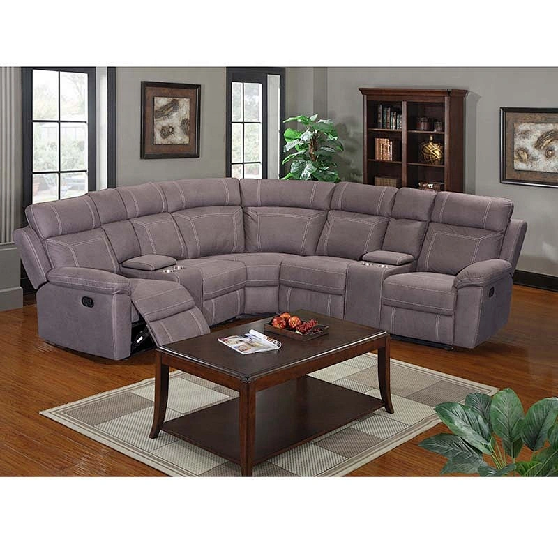 Best Selling Modern Leather Sectional Recliner Corner Sofa