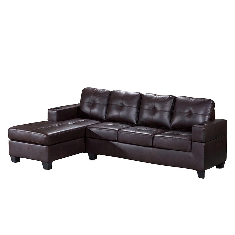Frank furniture 2019  wholesale living room furniture sofa home set pu leather fabric  American style sectional l shaped sofa