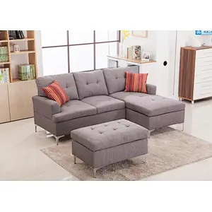 hot selling  Corner sofa living room funiture set indoor  Chesterfield style sofa