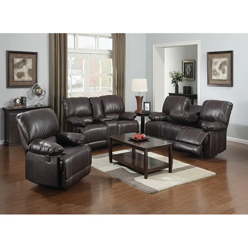 European Style High Quality Living Room Furniture Classical  Recliner Sofa