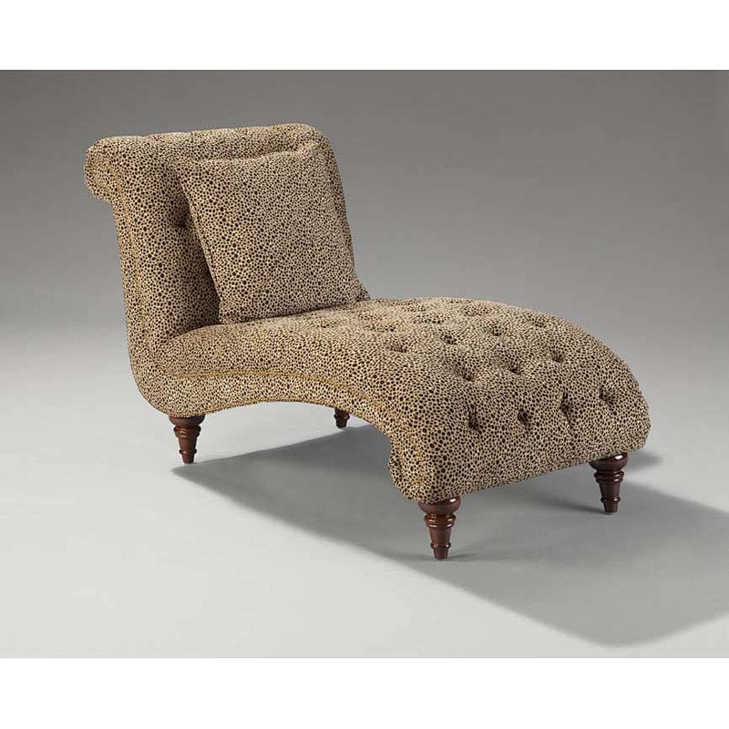 Frank Furniture Modern American style elegant flowers fabric chaise lounge sofa indoor living room chaise long sofa