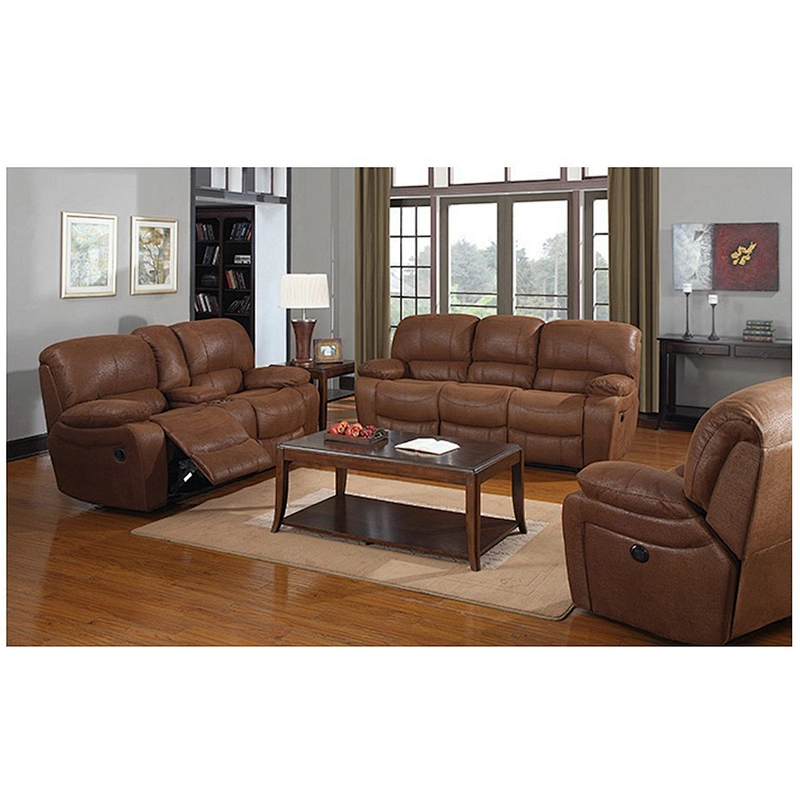 Frank Furniture Modern Style Living Room Recliner Sofa Set Electric Leather Recliner Sofa