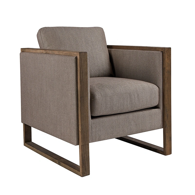 Luxury modern  living room chair and hotel dining chair wooden frame leisure chair