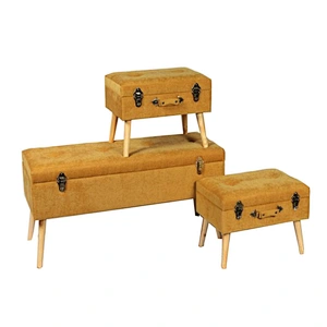 2019 new creative design lovely Modern luxury double-duty storage luggage stool ottoman bench