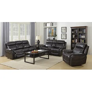 Frank Furniture Antique American Style  Sofa Set Leather Recliner Home Living Room Recliner Sofa