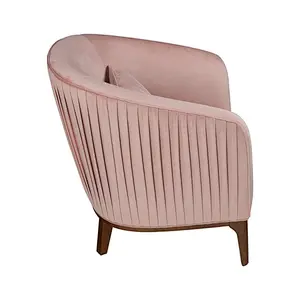 Luxury leisure velvet chair  living room hotel modern chair